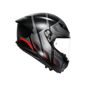 AGV KASK K6 S KARVE MATT BLACK GREY RED thumbnail 3