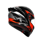 AGV KASK K1 S FASTLAP BLACK GREY RED KAPALI KASK thumbnail 4