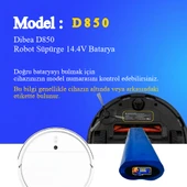 Dibea D850 Robot Süpürge 2600 mAh Batarya thumbnail 2