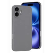 iPhone 16 Plus Kılıf First Silikon - Gri thumbnail 1