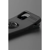 iPhone 12 Kılıf Range Yüzüklü Silikon - Mavi thumbnail 5