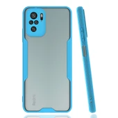 Xiaomi Redmi Note 10 Kılıf Platin Silikon - Mavi thumbnail 1