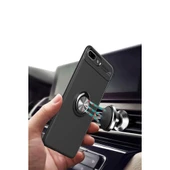 iPhone 7 Plus Kılıf Range Yüzüklü Silikon - Kırmızı thumbnail 6