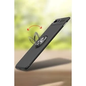 iPhone 7 Plus Kılıf Range Yüzüklü Silikon - Kırmızı thumbnail 4