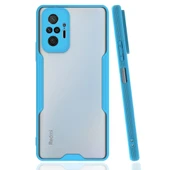 Xiaomi Redmi Note 10 Pro Kılıf Platin Silikon - Mavi thumbnail 1