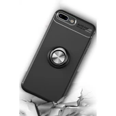 iPhone 7 Plus Kılıf Range Yüzüklü Silikon - Kırmızı thumbnail 7