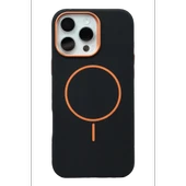 iPhone 15 Pro Max Luno Deri Magsafe Kapak - Siyah thumbnail 1