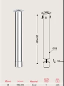 Sehpa Ayağı 13.851 - 51mm (4 Adet) thumbnail 2