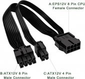 8 pin to 8+4 pin Cpu Kablo Çevirici thumbnail 5