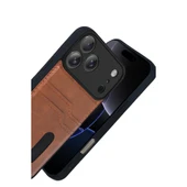 Apple İphone 17 Pro Max Sara Kartvizitli Deri Kılıf - Taba thumbnail 3