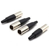 3 pin mini xlr erkek Konnektör thumbnail 2