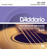 DADDARIO EJ26 AKUSTİK GİTAR TEL SETİ, 11-52, PHOSPHOR BRONZE, CUSTOM LIGHT thumbnail 2