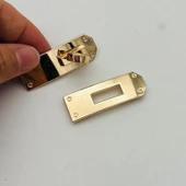 Çanta Aksesuar 6 Cm Light Gold Geçmeli Kilit thumbnail 2
