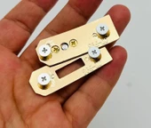 Çanta Aksesuar 6 Cm Light Gold Geçmeli Kilit thumbnail 3
