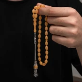 Gümüş Püskül Sıkma Kehribar Tesbih thumbnail 4