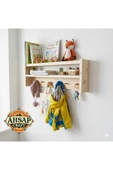 AHŞAP CRAFT Ahşap Montessori Tekli Raf Askılık thumbnail 1