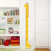 Sevimli Sarı Zürafa Boy Ölçüsü Sticker thumbnail 2