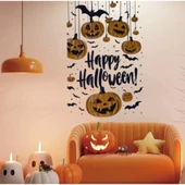 Halloween Temalı Balkabaklı Duvar Sticker Seti thumbnail 2