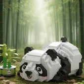 LZ-8804  DİNLENEN PANDA 340 PARÇA BLOCK OYUNCAK thumbnail 3