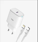 LinkTech C313 Safe Type-C Lightning Kablolu 30W Hızlı Şarj Adaptörü thumbnail 1