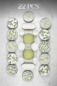 Kitchen Life Greentree Stackable Kahvaltı Takımı - Lüx Kahvaltılık Sunum Seti Tabağı thumbnail 1