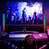 RGB Sese Duyarlı Taşınabilir Ekolayzer LED Çubuk thumbnail 4