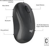 Logitech M240 Bluetooth Kablosuz Kurumsal Mouse - Siyah (910-007182) thumbnail 4