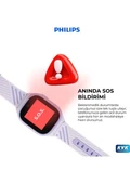 Philips W200A Akıllı Çocuk Saati Mor (Distribütör Garantili) thumbnail 5