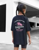 Çocuk Unisex Baskılı T-shirt - Siyah thumbnail 2