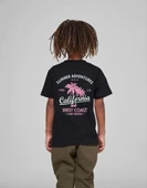 Çocuk Unisex Baskılı T-shirt - Siyah thumbnail 4