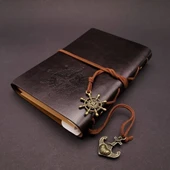 Siyah Deri Pusula Defter thumbnail 3