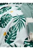 Pike Seti Baskılı Tek Kişilik Monstera Yeşil thumbnail 2