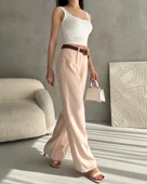 Beli Kemerli Keten Pantolon thumbnail 2