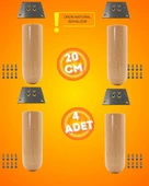 Ahşap Bohem Ayak 20 cm ( 4 ADET ) thumbnail 1