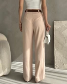 Beli Kemerli Keten Pantolon thumbnail 5