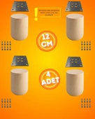 Ahşap Bohem Ayak 12 cm ( 4 ADET ) thumbnail 1