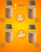 Ahşap Bohem Ayak 12 cm ( 4 ADET ) thumbnail 1