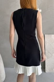 Fiyonk Detaylı Pileli Mini Elbise thumbnail 4