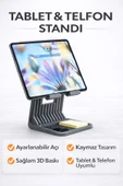 iPad & Tablet Yükseltici Stand – Ergonomik Masaüstü Tablet Tutucu thumbnail 1