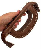 Çanta Aksesuar 25 cm Suni Derili Taba Renk Gizli Çanta Bursu Yeni Model thumbnail 5