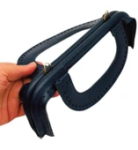 Çanta Aksesuar 25 cm Suni Derili Lacivert  Renk Gizli Çanta Bursu Yeni Model thumbnail 5