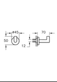 Vitra Minimax Tekli Askı Krom A44787 thumbnail 2