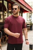 Erkek Kolları Dar Kesim Rahat Kalıp Basic Tişört thumbnail 2