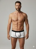 Erkek Beyaz Biyeli File Boxer thumbnail 1