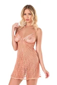 Koral Kısa Tül Gecelik thumbnail 2