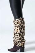 Leopar Desenli Peluş Tozluk thumbnail 5