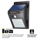 20 Ledli Hareket Sensörlü Dış Mekan Solar Lamba thumbnail 2