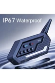 Bt62 Motosiklet Kask Kulaklığı Bluetooth Intercom 2 Intercom Bağlantılı thumbnail 1