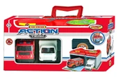Express Wheels Metal Araçlı Çantalı İtfaiye Seti thumbnail 1