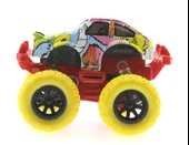 Die Cast Çizgi Film Desenli Sarı Teker Araba thumbnail 4